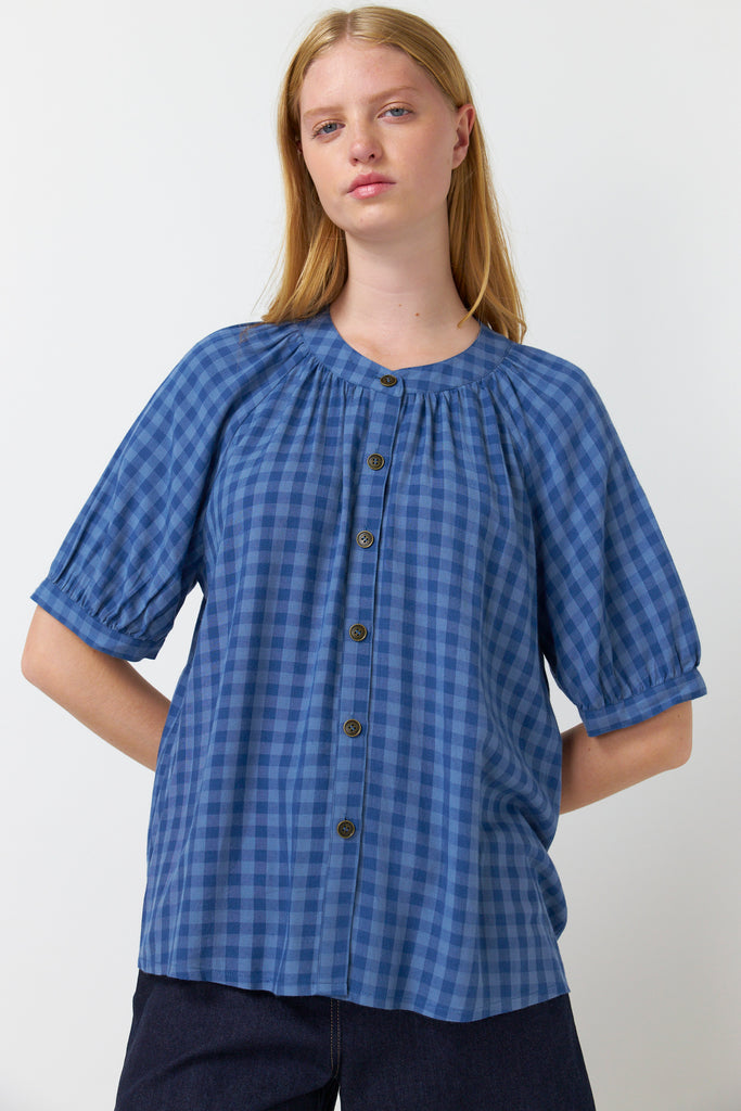 Sylvester Shadow Blouse - Blue