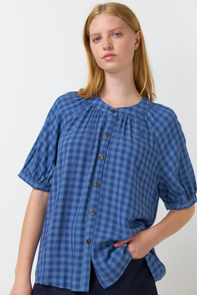 Sylvester Shadow Blouse - Blue