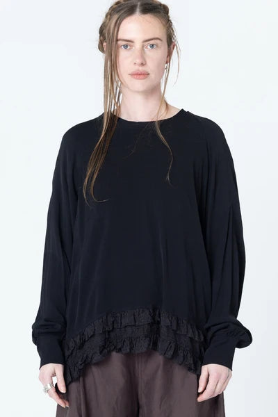 Company of Strangers Show Sweater - Black Dobby