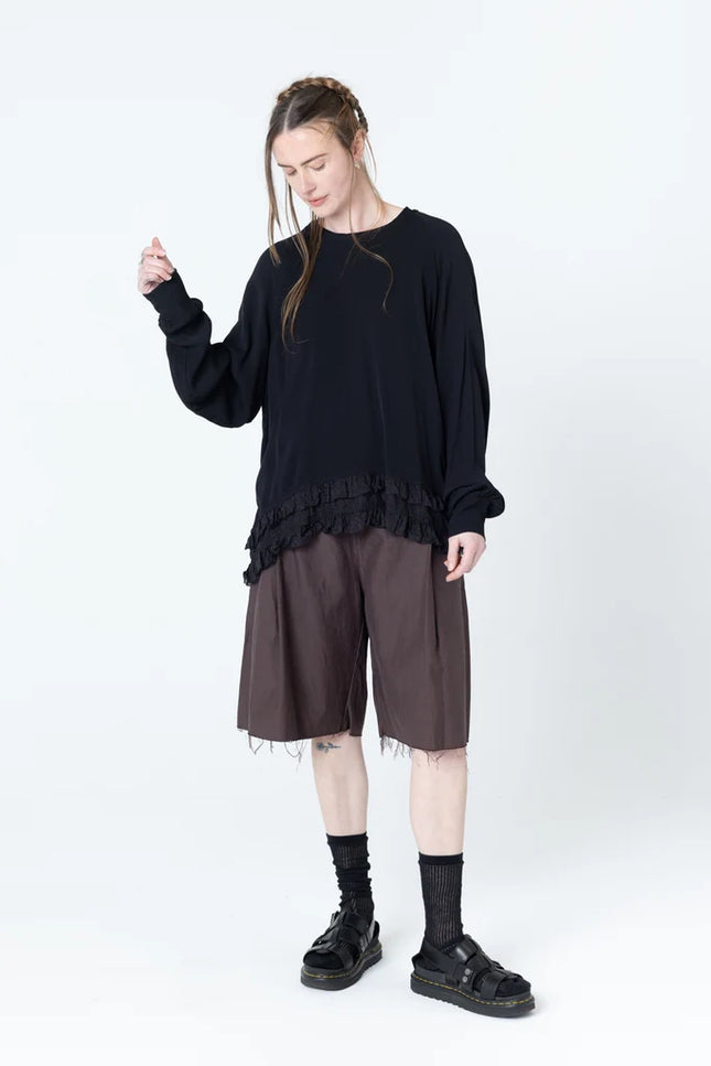 Company of Strangers Show Sweater - Black Dobby