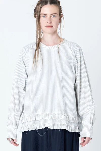 Company of Strangers Show Sweater - Ivory Stripe