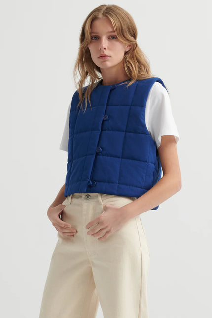 Kowtow Studio Vest - Factory Blue