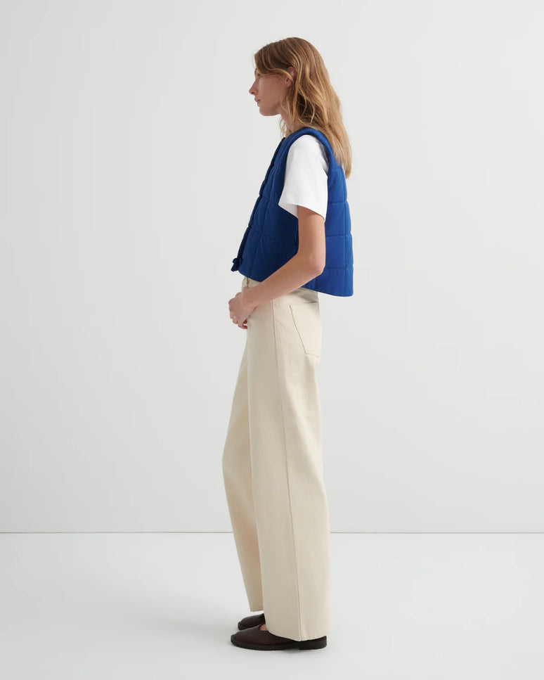 Kowtow Studio Vest - Factory Blue