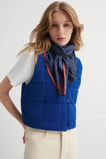 Kowtow Studio Vest - Factory Blue