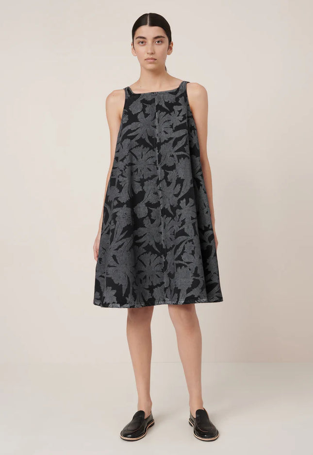 Kowtow Swing Dress - Etched Denim