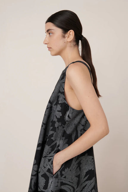 Kowtow Swing Dress - Etched Denim