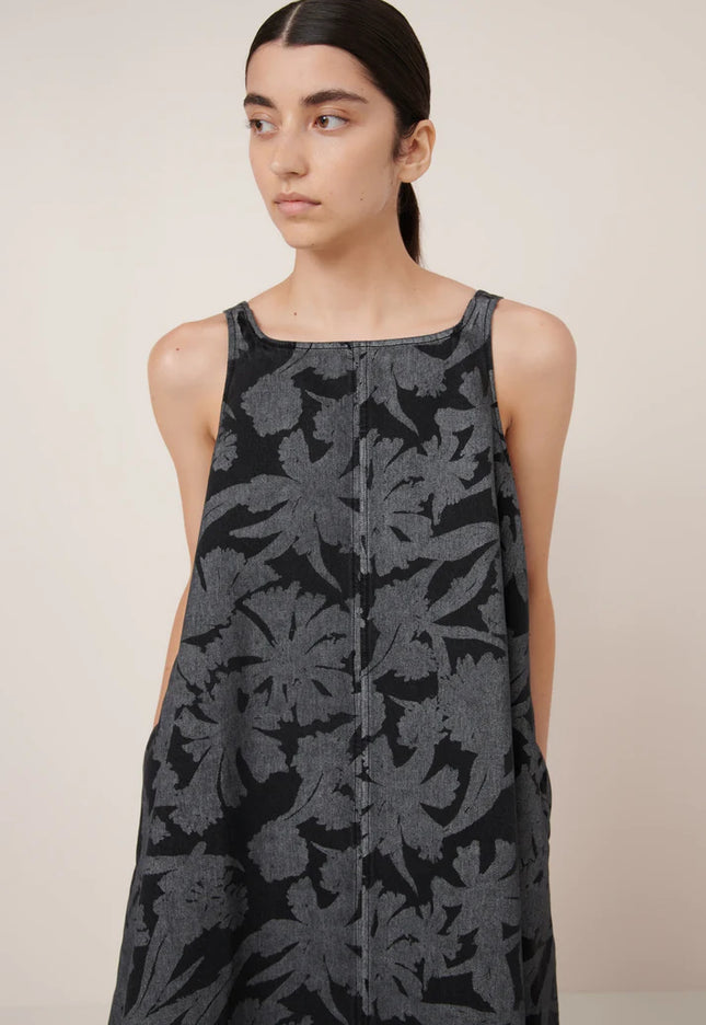 Kowtow Swing Dress - Etched Denim
