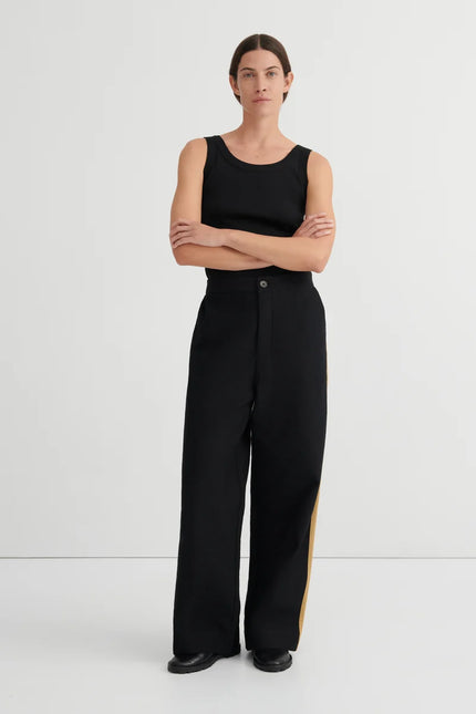Kowtow Tux Pant - Black Driftwood