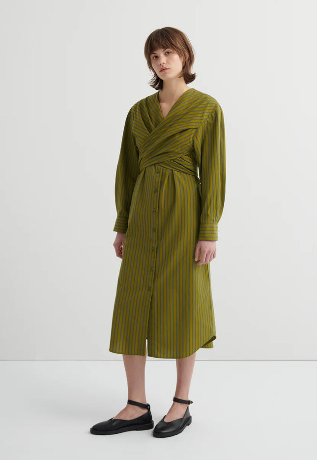 Kowtow Twist Dress - Artisan Stripe
