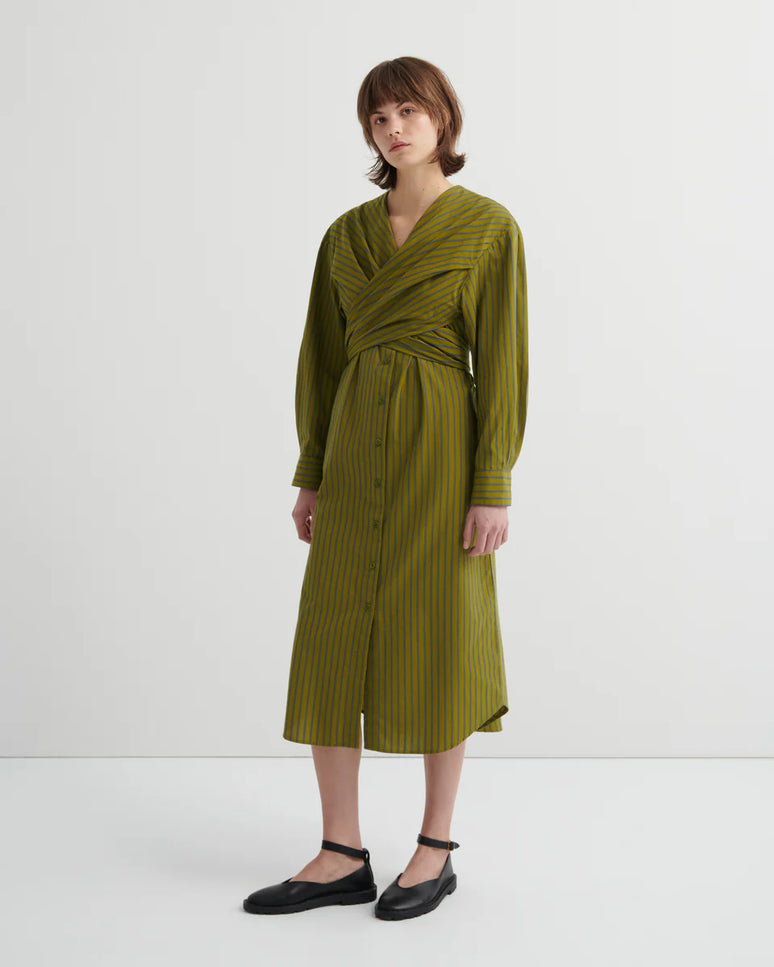 Kowtow Twist Dress - Artisan Stripe