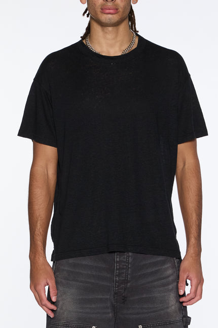 Ksubi SID Linen SS Tee - Jet Black