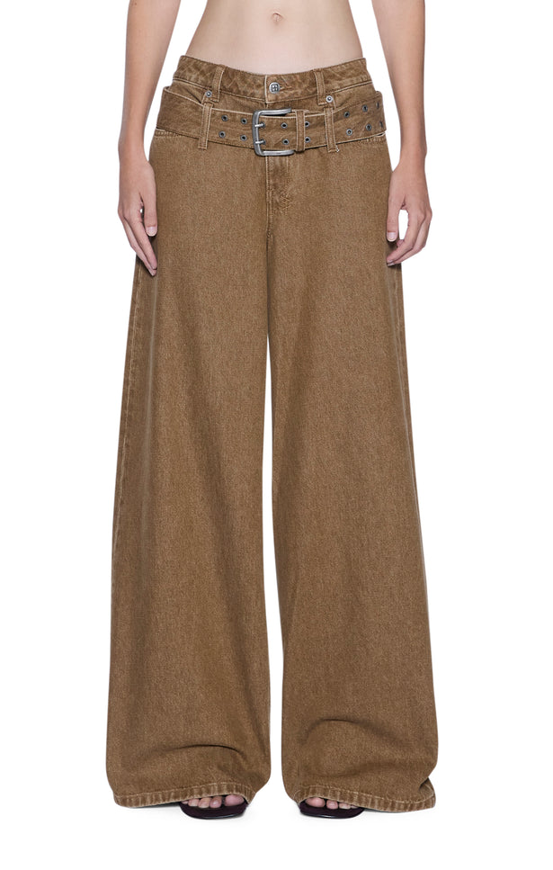 Ksubi Boyfriend Jean Belted Rider - Brown