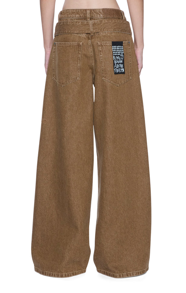 Ksubi Boyfriend Jean Belted Rider - Brown