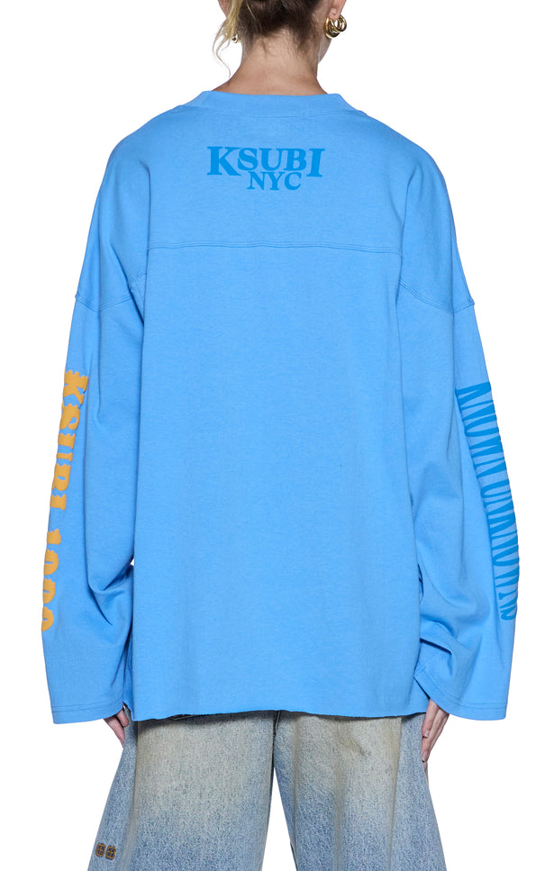 Ksubi 99 Altar LS Tee - Bright Blue