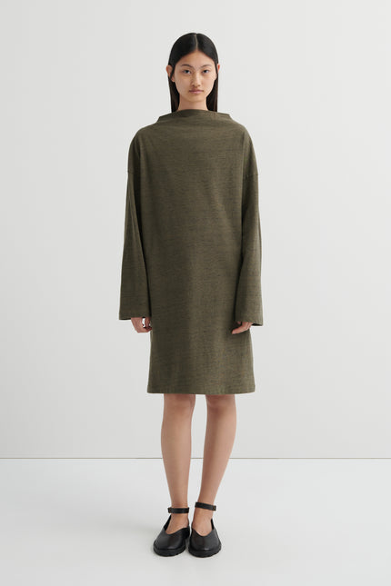 Kowtow Measure Dress - Bark Melange