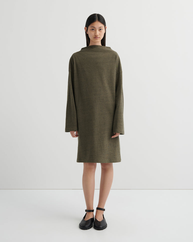 Kowtow Measure Dress - Bark Melange