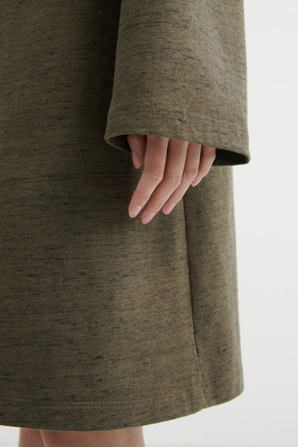Kowtow Measure Dress - Bark Melange