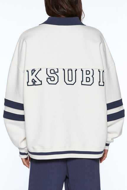 Ksubi 99 Boyfriend Polo Sweatshirt - Vintage White