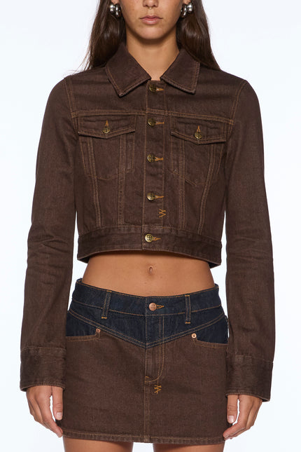 Ksubi Slim Trucker - Saddle Brown