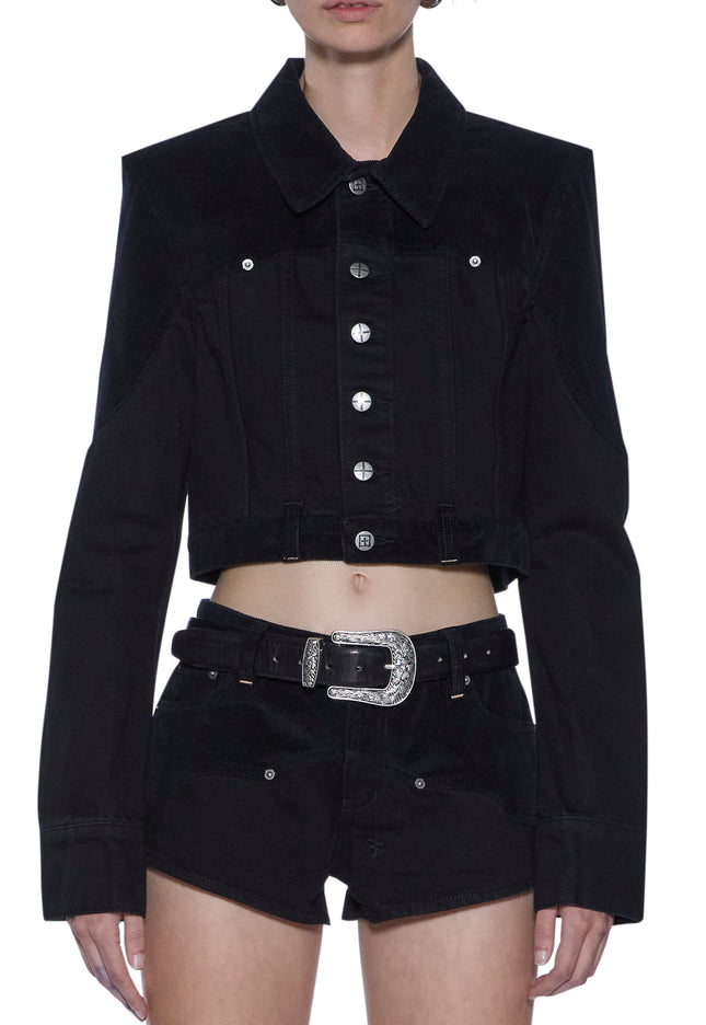 Ksubi Slim Trucker Jacket - Saloon Black