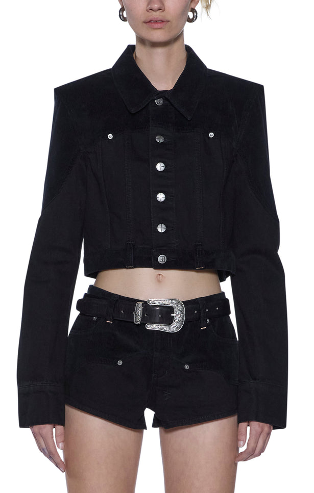 Ksubi Slim Trucker Jacket - Saloon Black