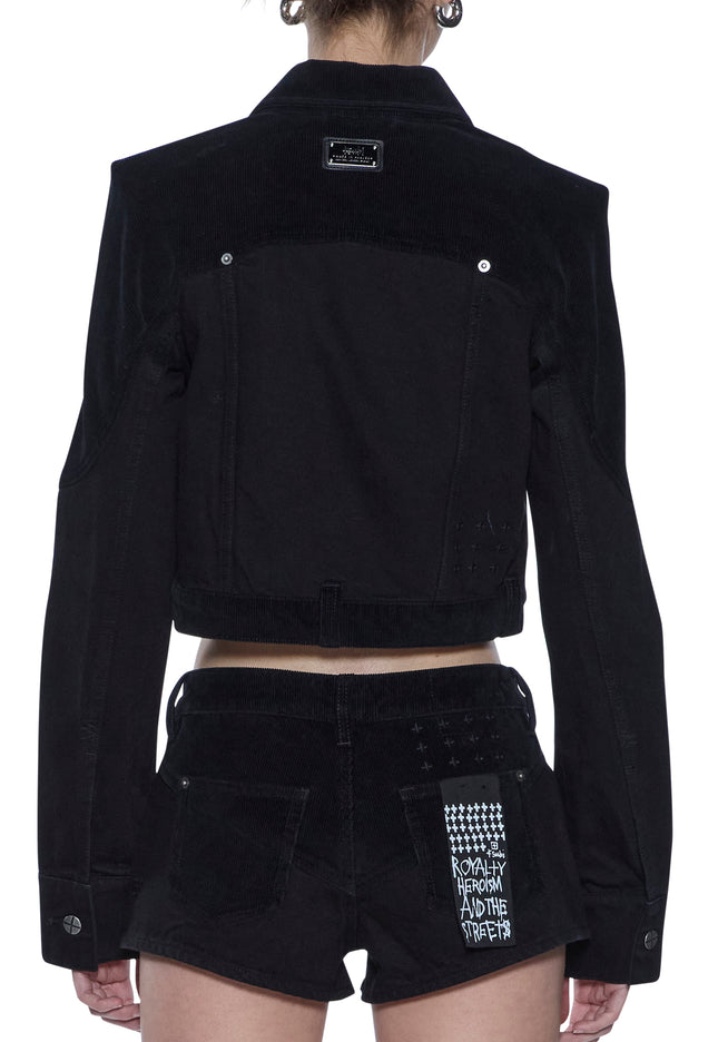 Ksubi Slim Trucker Jacket - Saloon Black
