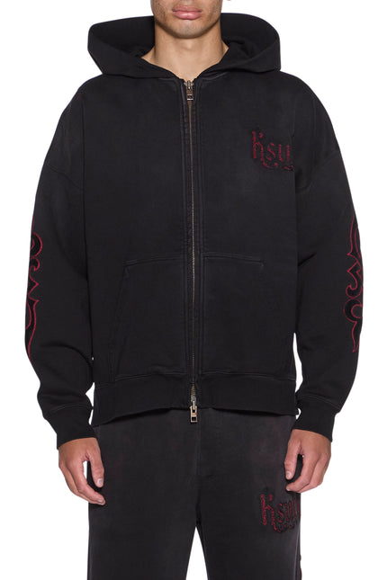 Ksubi Paise Ekcess Hoodie - Black Fade