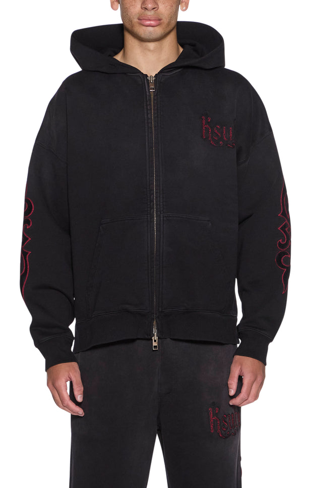 Ksubi Paise Ekcess Hoodie - Black Fade