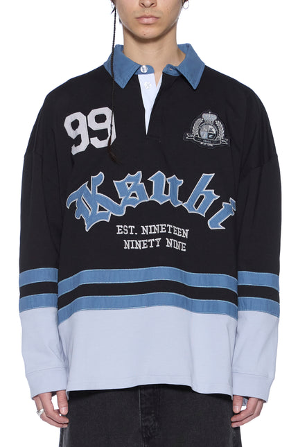 Ksubi Idol LS Rugby - Faded Black