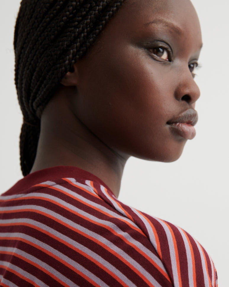 Kowtow Oversized Boxy Tee - Stack Stripe