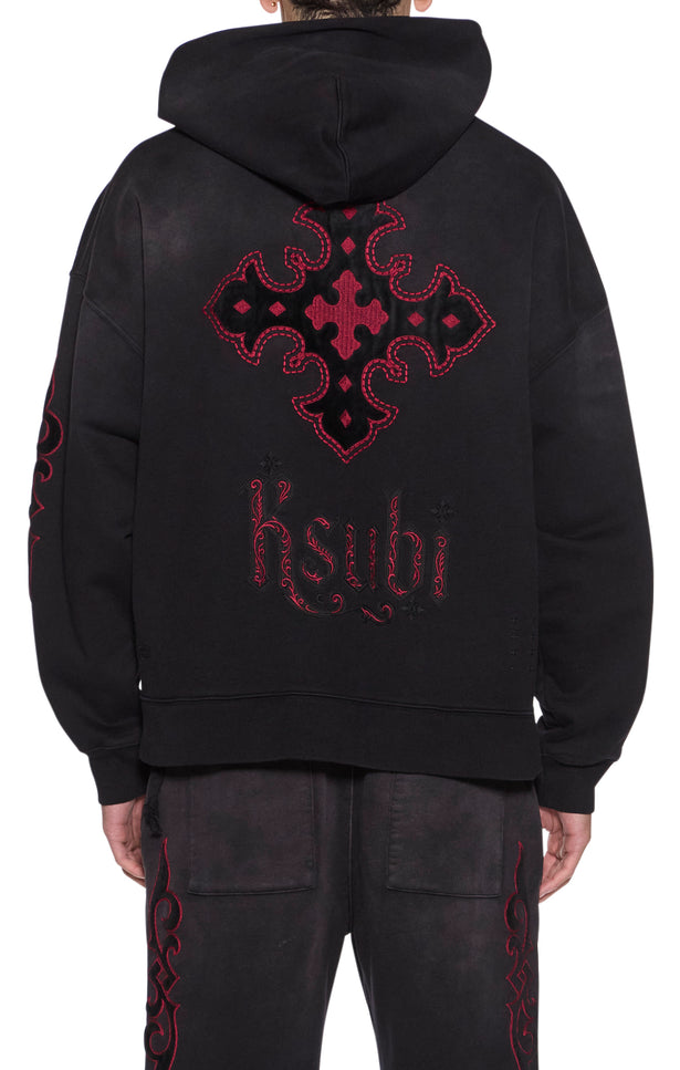 Ksubi Paise Ekcess Hoodie - Black Fade
