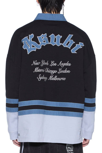 Ksubi Idol LS Rugby - Faded Black