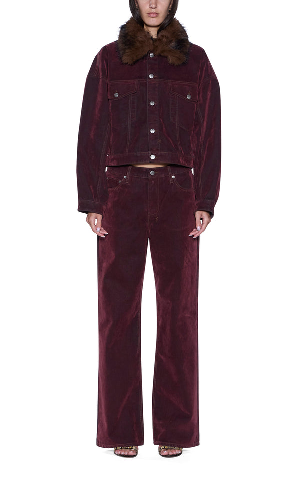 Ksubi Low Rider Jean Merlot - Burgundy