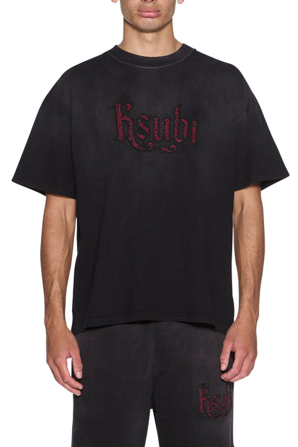 Ksubi Paise Ekcess SS Tee - Black Fade