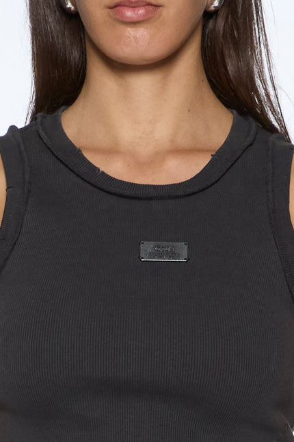 Ksubi Badge Origin Tank - Washed Black