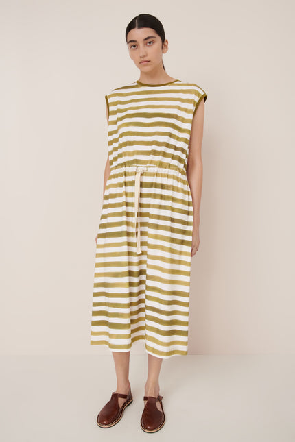 Kowtow Wave Dress - Brushstroke Stripe
