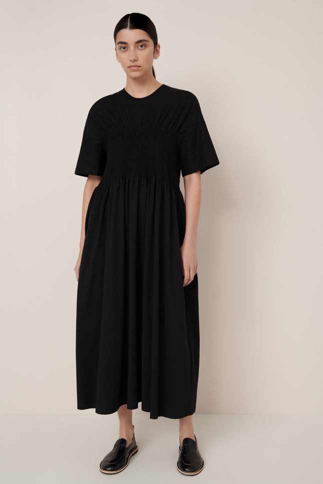 Kowtow Gathered Dress - Black