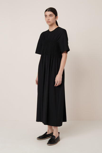 Kowtow Gathered Dress - Black
