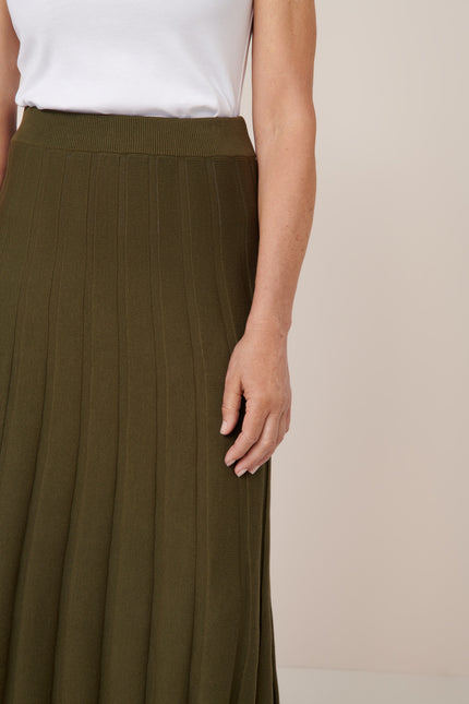 Kowtow Sunray Skirt - Ivy