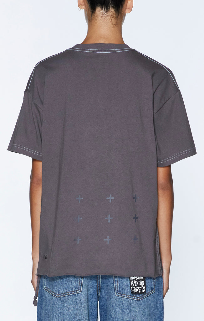 Ksubi Moniker Oh G Tee - Charcoal