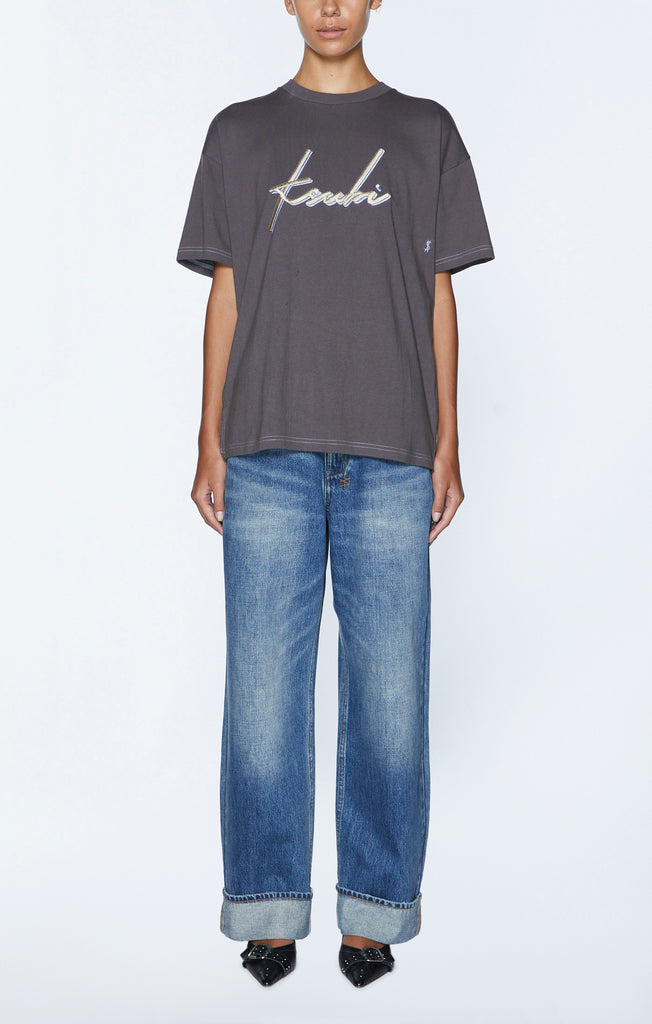 Ksubi Moniker Oh G Tee - Charcoal