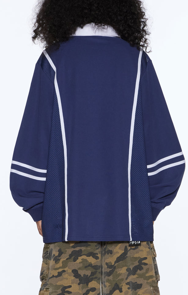 Ksubi Playoff LS Polo Jersey - Navy