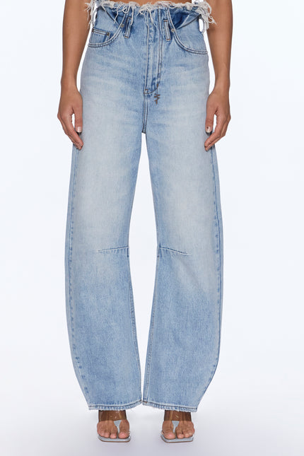 Ksubi Hi Barrel Jean Cutoff Vapour - Denim