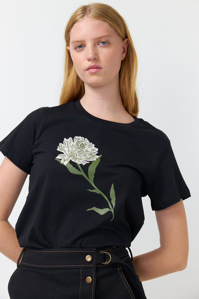 Sylvester Desert Rose T-Shirt - Black