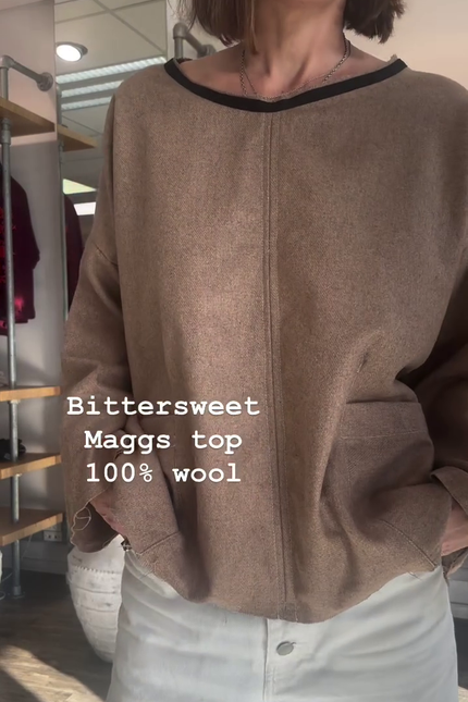 Bittersweet Maggs Top - Wool - Caramel