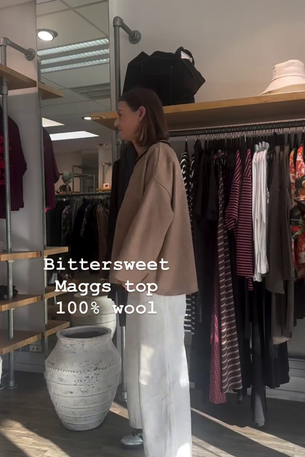 Bittersweet Maggs Top - Wool - Caramel