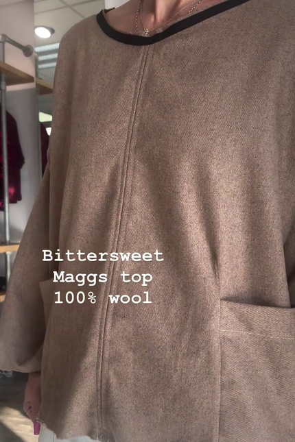 Bittersweet Maggs Top - Wool - Caramel