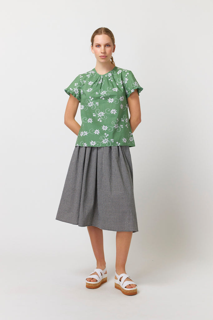 Sylvester Water Lily top - Apple