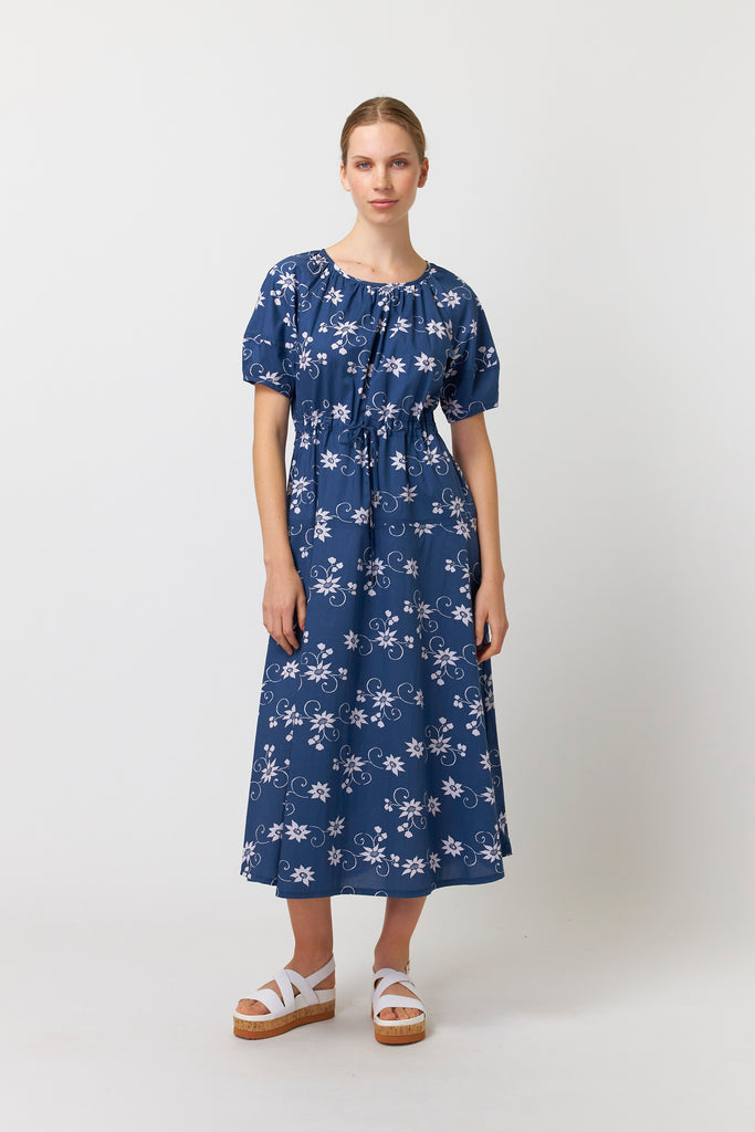 Sylvester Water Lily Dress - Navy