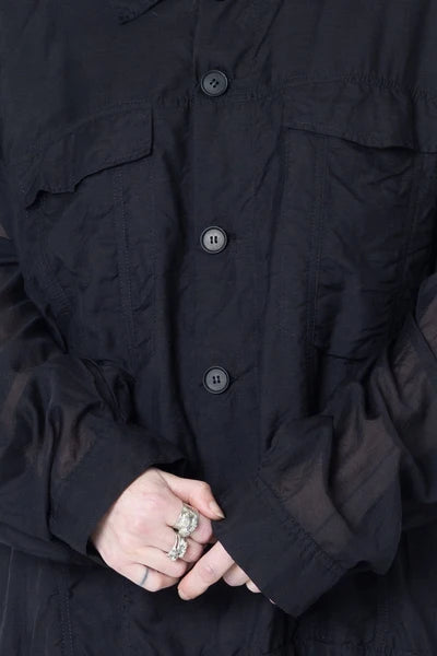 Company of Strangers Worker Jacket - Black Sheer